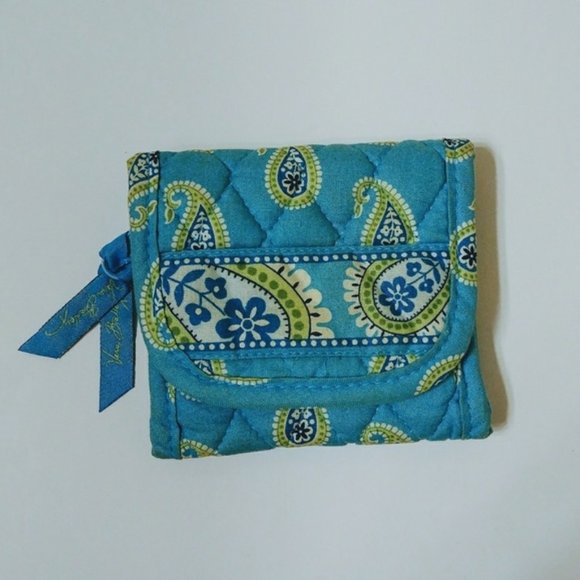 Vera Bradley blue and green wallet - Picture 4 of 6